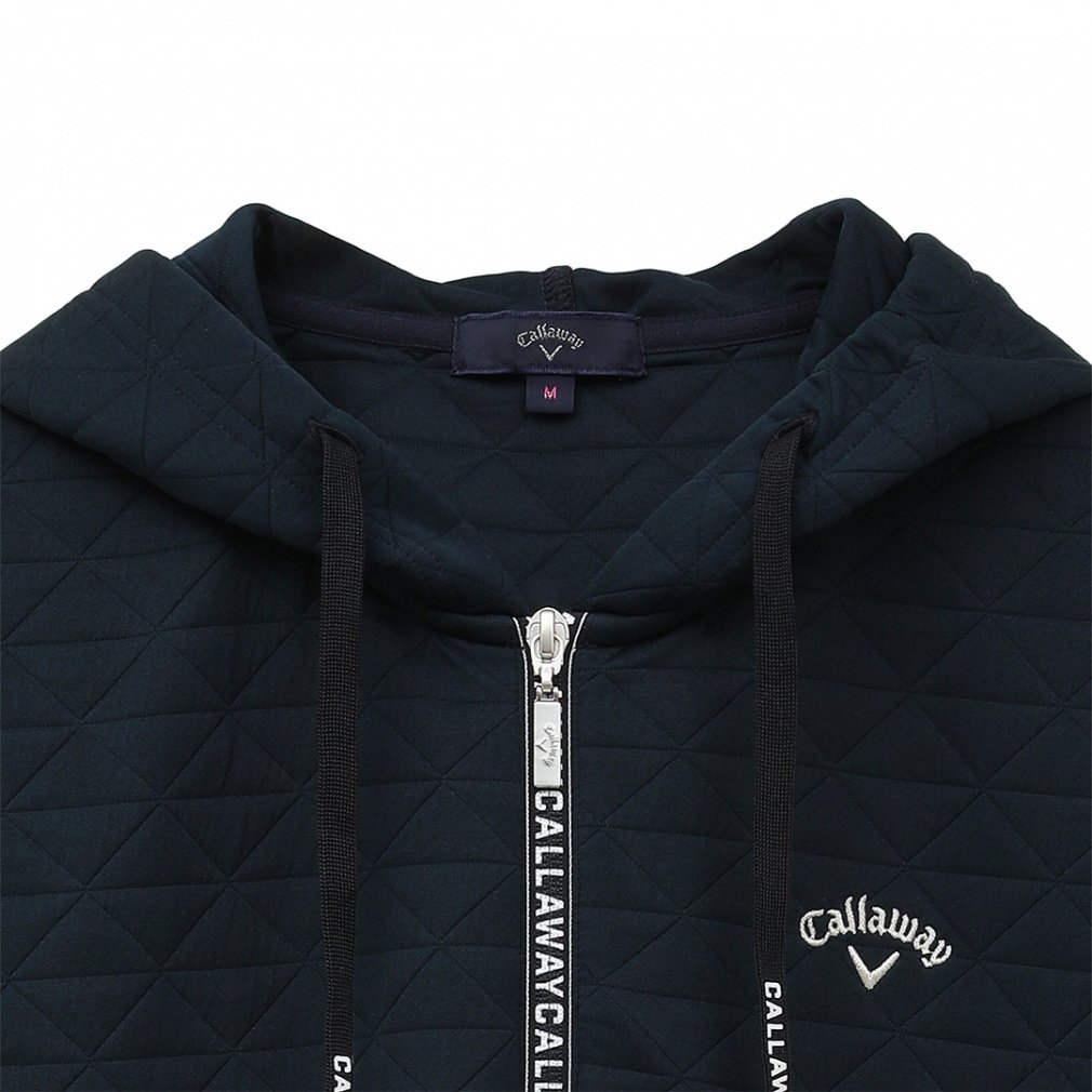 Callaway Women's Golf Wear Quilted Sweat Full-Zip Hoodie C24217206