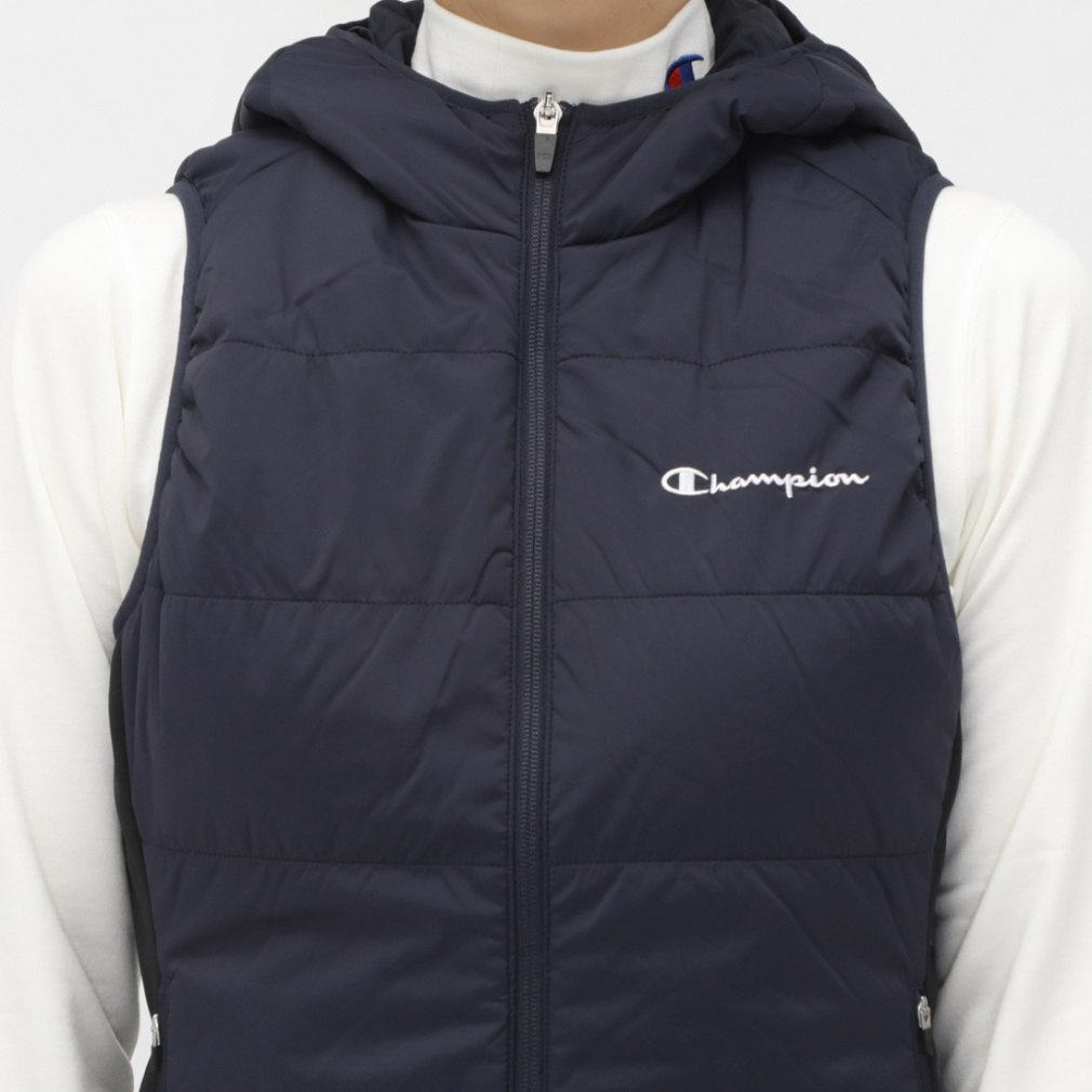 CHAMPION Women's Golf Wear Stretch Zip-Up Hoodie Vest_Stretch, Heat Retention, Windproof, Water Repellent CW-AG606