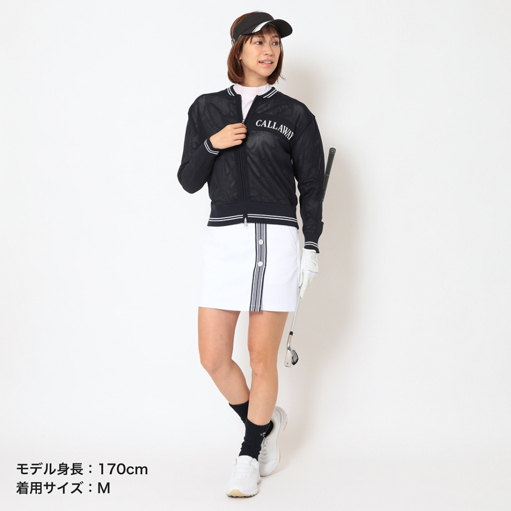 Callaway Ladies' Golf Wear Mesh Knit Full-Zip Knit Blouson C26118200