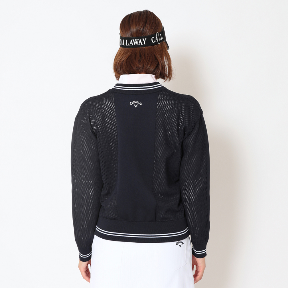 Callaway Ladies' Golf Wear Mesh Knit Full-Zip Knit Blouson C26118200