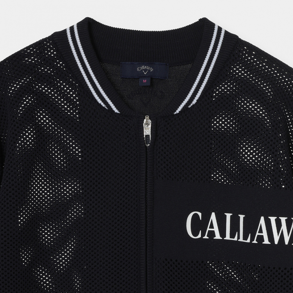 Callaway Ladies' Golf Wear Mesh Knit Full-Zip Knit Blouson C26118200