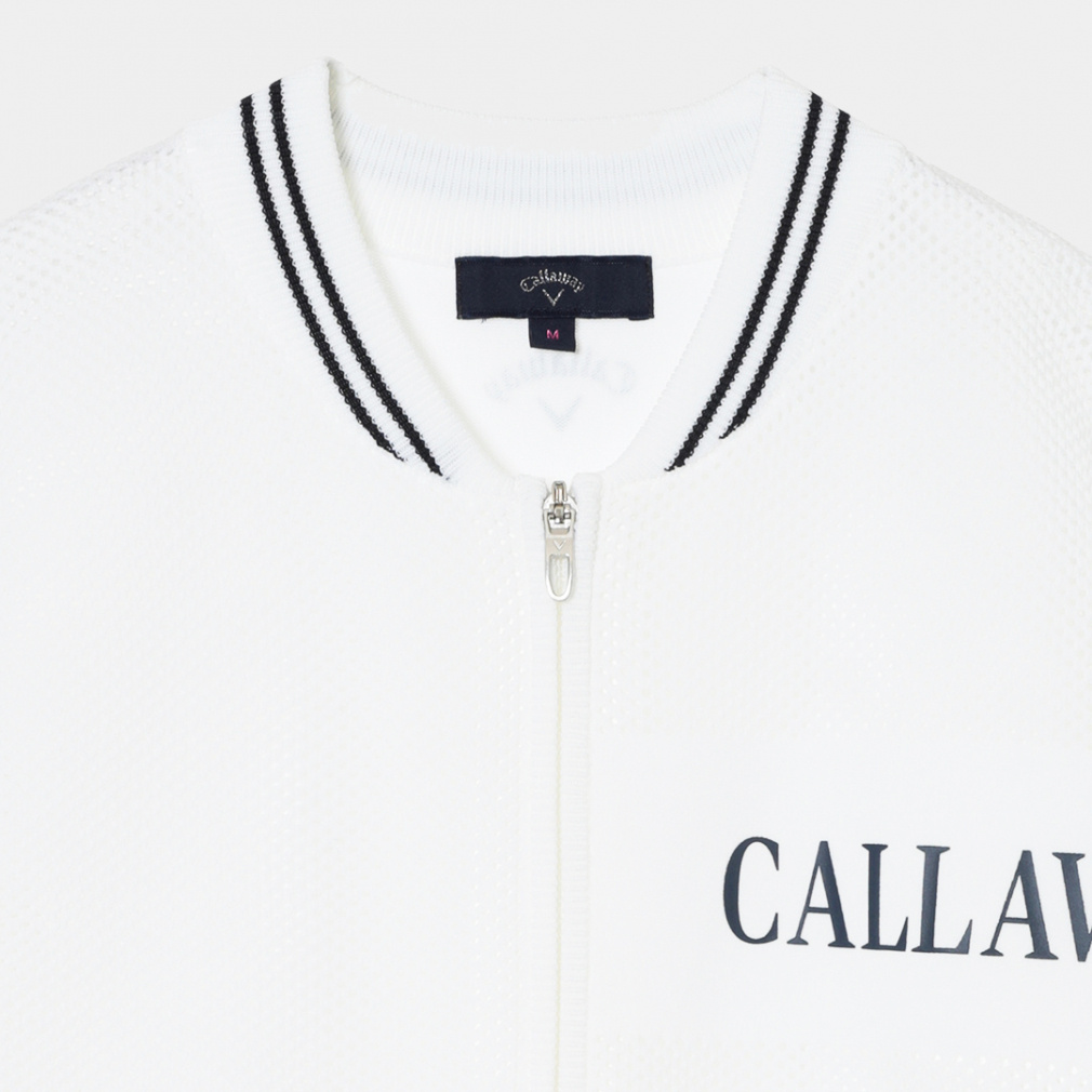 Callaway Ladies' Golf Wear Mesh Knit Full-Zip Knit Blouson C26118200