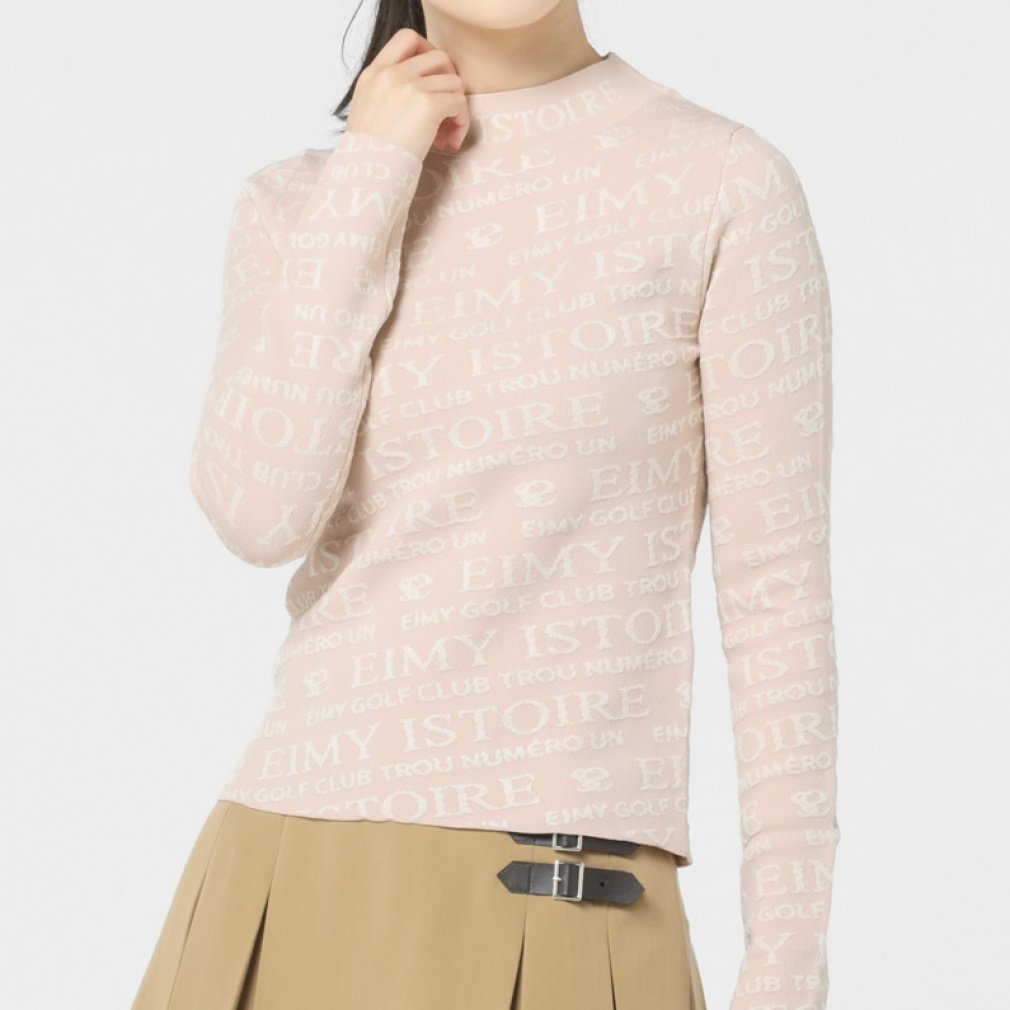 EIMY GOLF Ladies' Golf Wear Plump Monogram Knit Top 1623411002