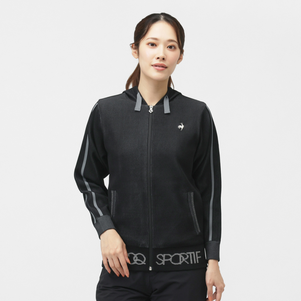 le coq sportif golf Ladies' Golf Wear Full-Zip Hoodie Sweater LG5FST30L