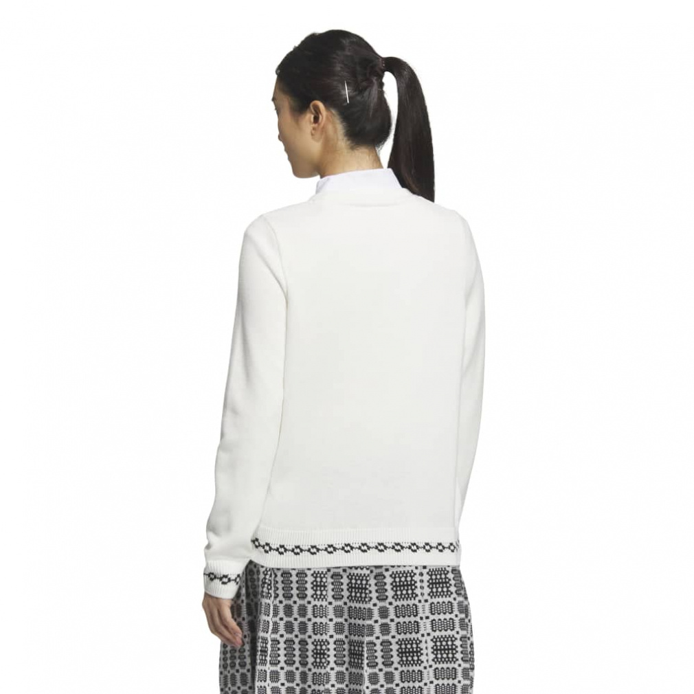 adidas Ladies' Golf Wear Traditional Pattern Sweater JWK02