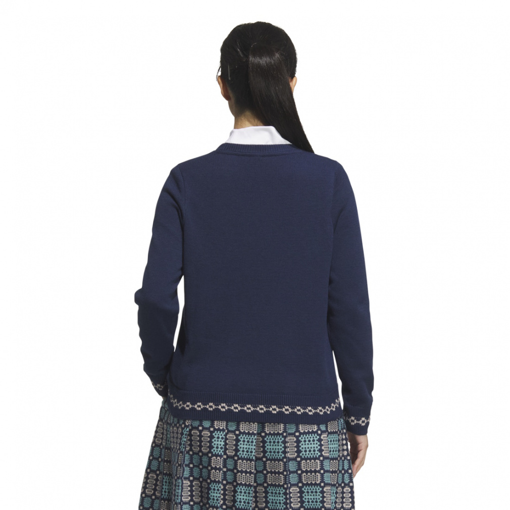 adidas Ladies' Golf Wear Traditional Pattern Sweater JWK02