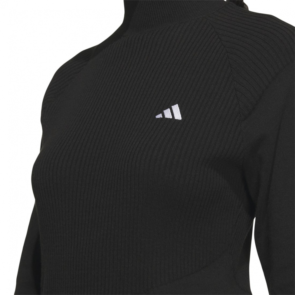 adidas Women's Golf Wear Argyle Pattern Knit Vest Ensemble Sweater HZ6117