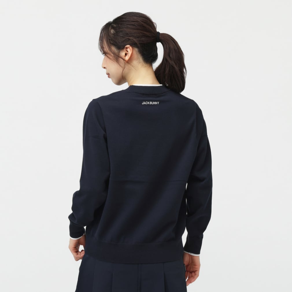 Jack Bunny Ladies' Golf Wear 16G Crew Neck Knit 2635270836