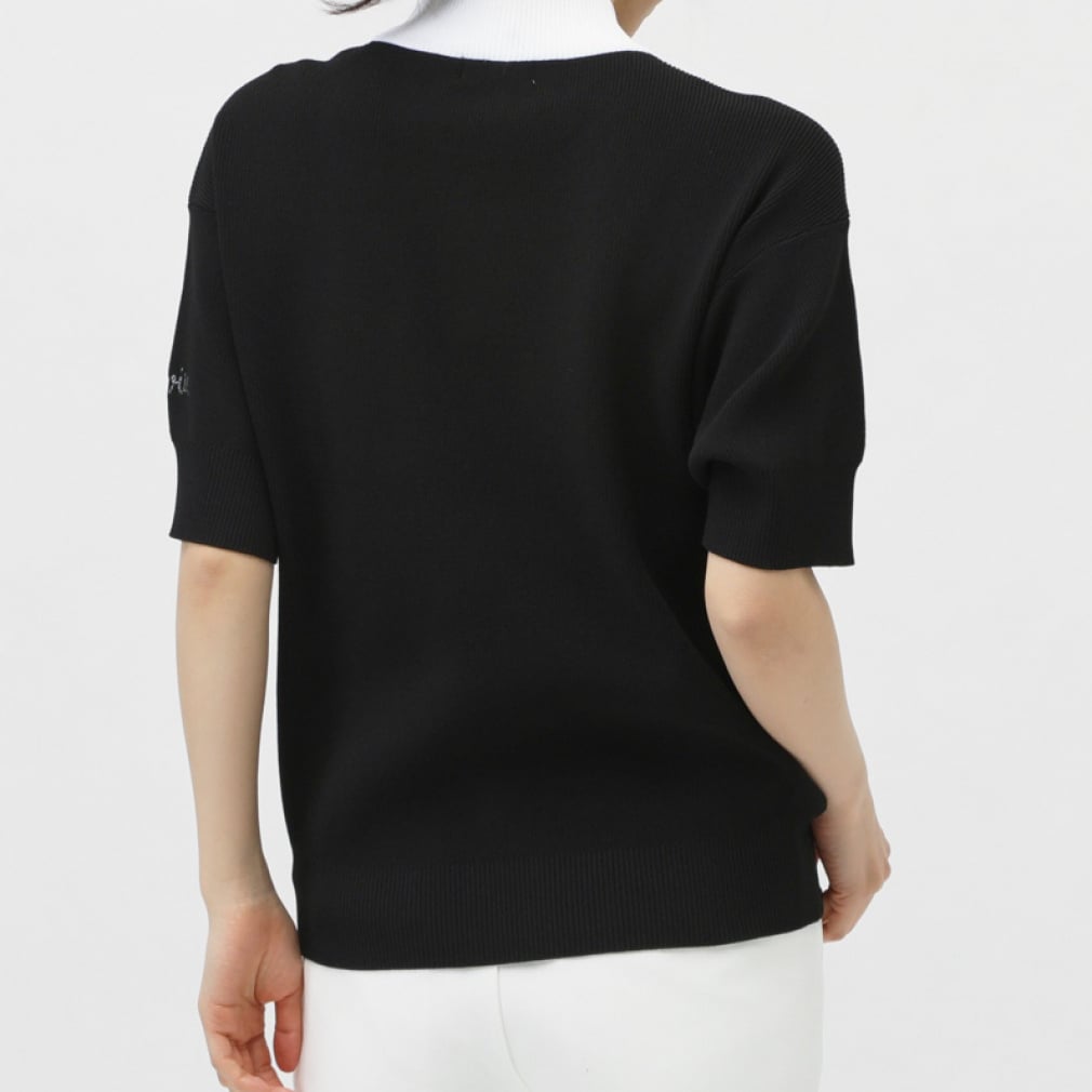 kolwin Ladies' Golf Wear Knit Short Sleeve Mock Neck Shirt KO-1H2015H