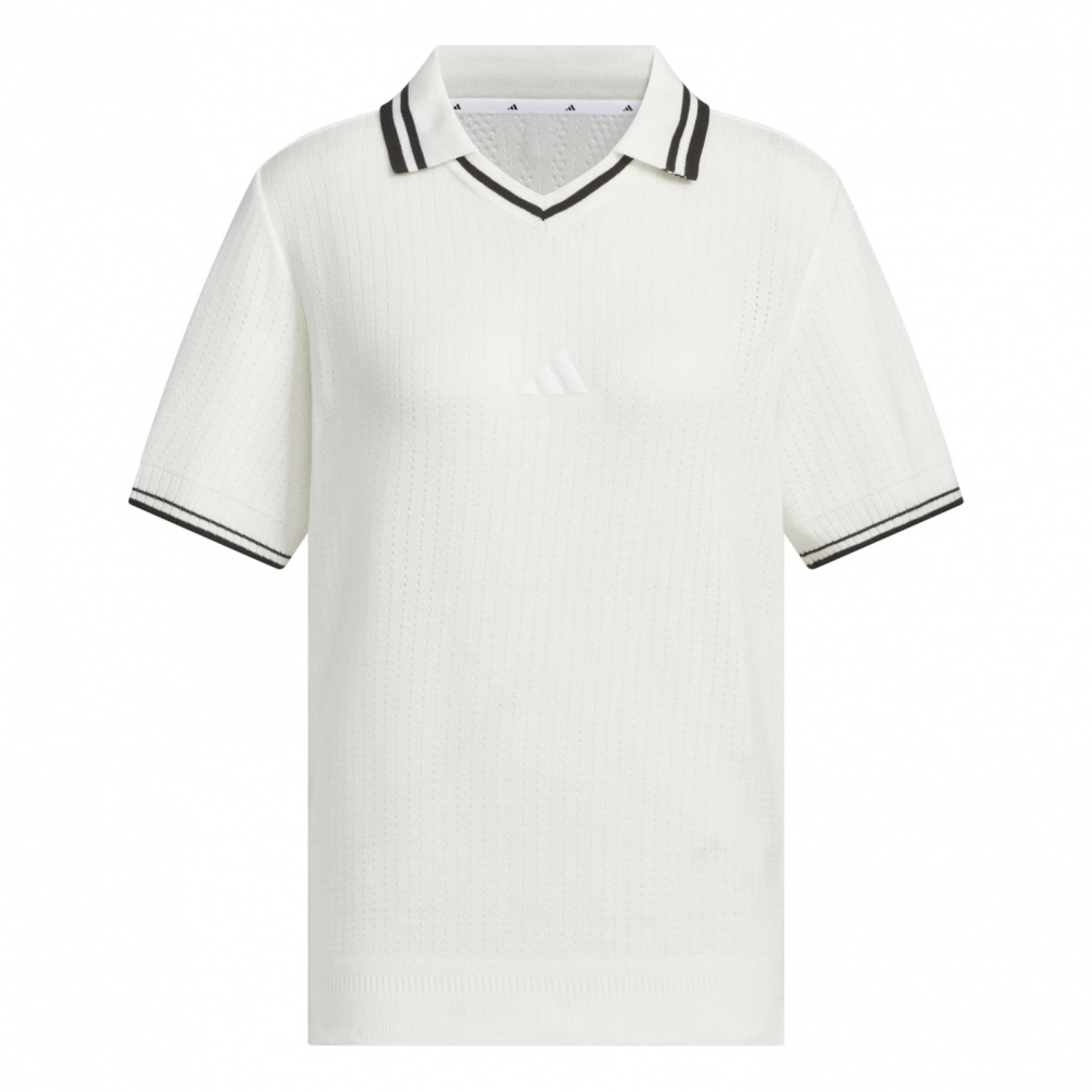 adidas Ladies' Golf Wear Beyond The Course Loose Skipper Knit Box Silhouette Short Sleeve Polo KTN36