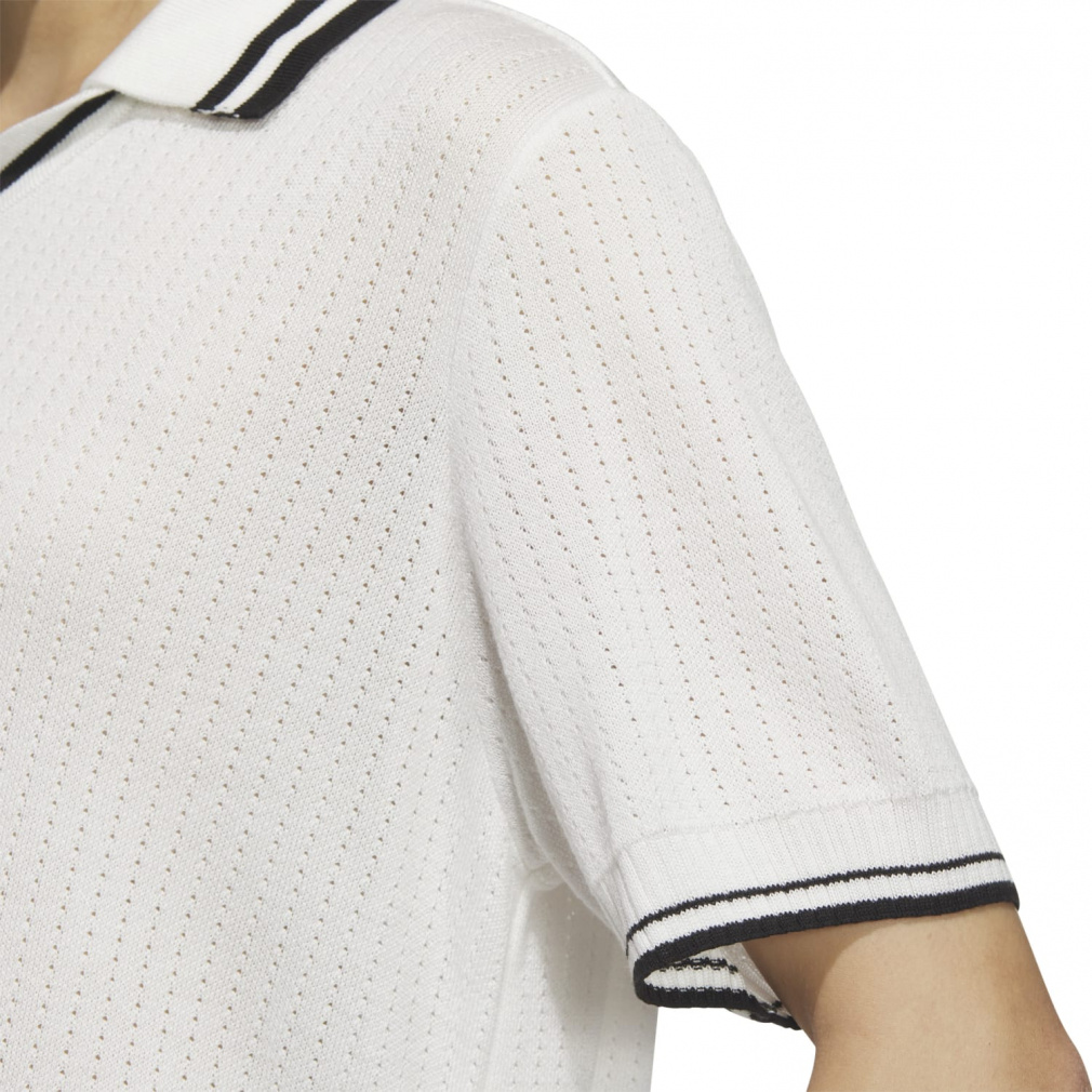 adidas Ladies' Golf Wear Beyond The Course Loose Skipper Knit Box Silhouette Short Sleeve Polo KTN36