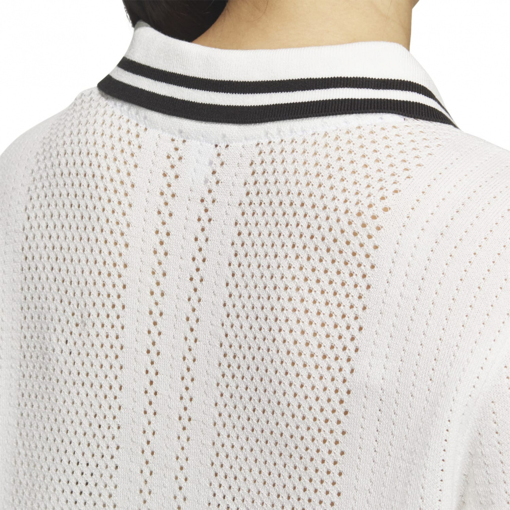 adidas Ladies' Golf Wear Beyond The Course Loose Skipper Knit Box Silhouette Short Sleeve Polo KTN36