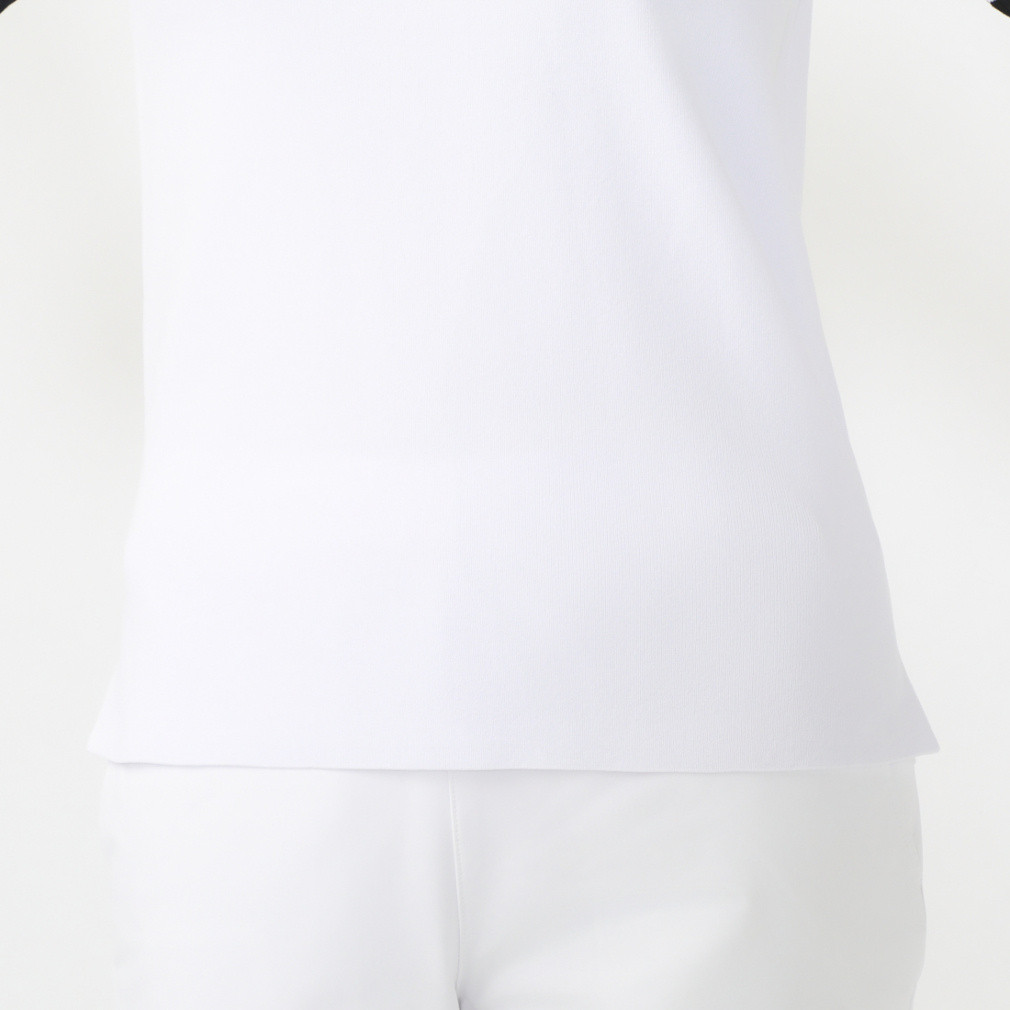 TIGORA Women's Golf Wear T. Short Sleeve Knit Mock Neck Shirt, Quick-Drying, UV, Machine Washable TR-1H2604H