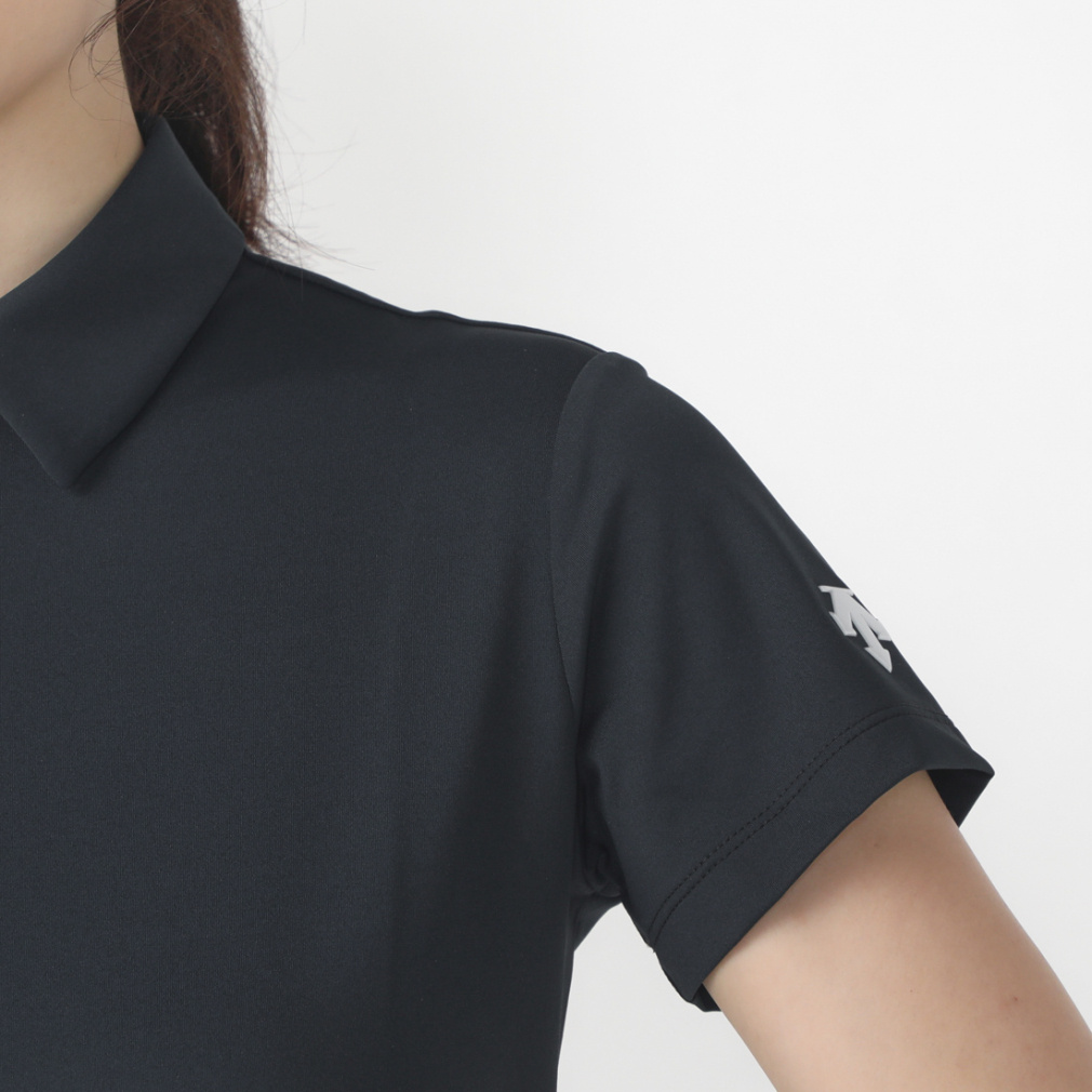 DESCENTE GOLF Women's Golf Wear Half-Zip Bear Smooth Short Sleeve Shirt DG4FHS01L