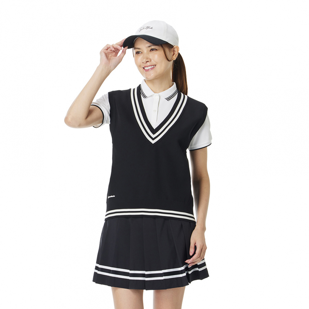 TaylorMade Ladies' Golf Wear V-Neck Lined Sweater Vest TL793