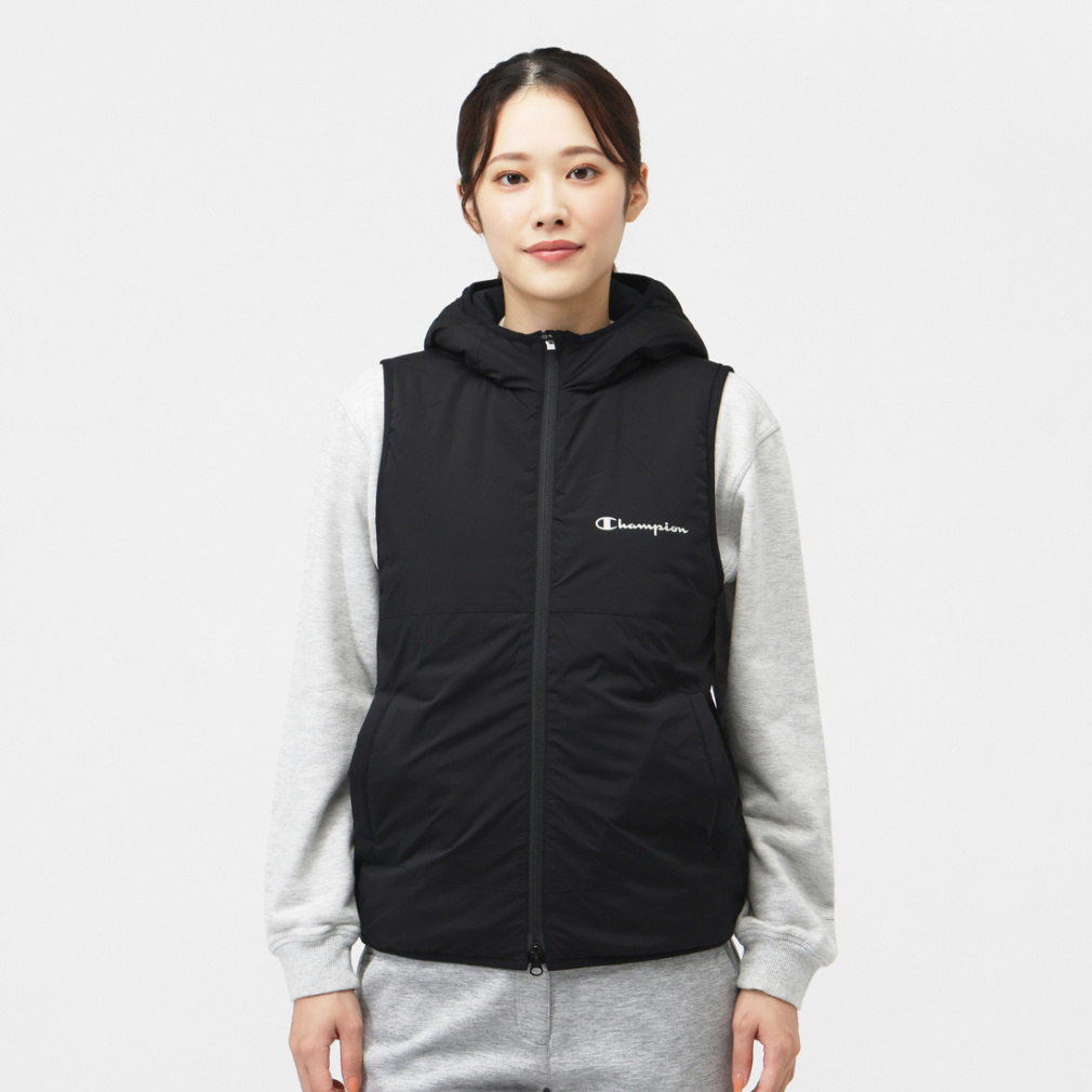 CHAMPION Ladies' Golf Wear Padded Zip Hooded Vest Stretch/Water-Repellent/Windproof/Insulated CW-CG602