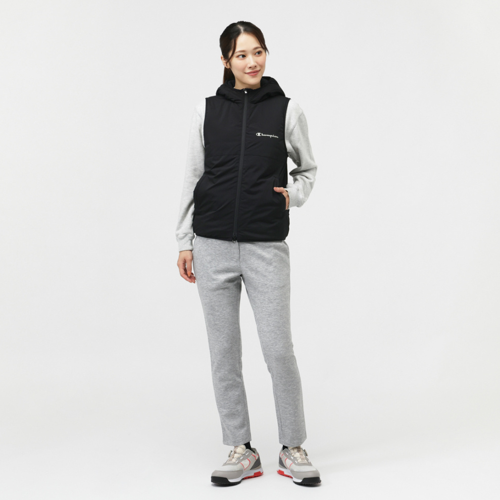 CHAMPION Ladies' Golf Wear Padded Zip Hooded Vest Stretch/Water-Repellent/Windproof/Insulated CW-CG602