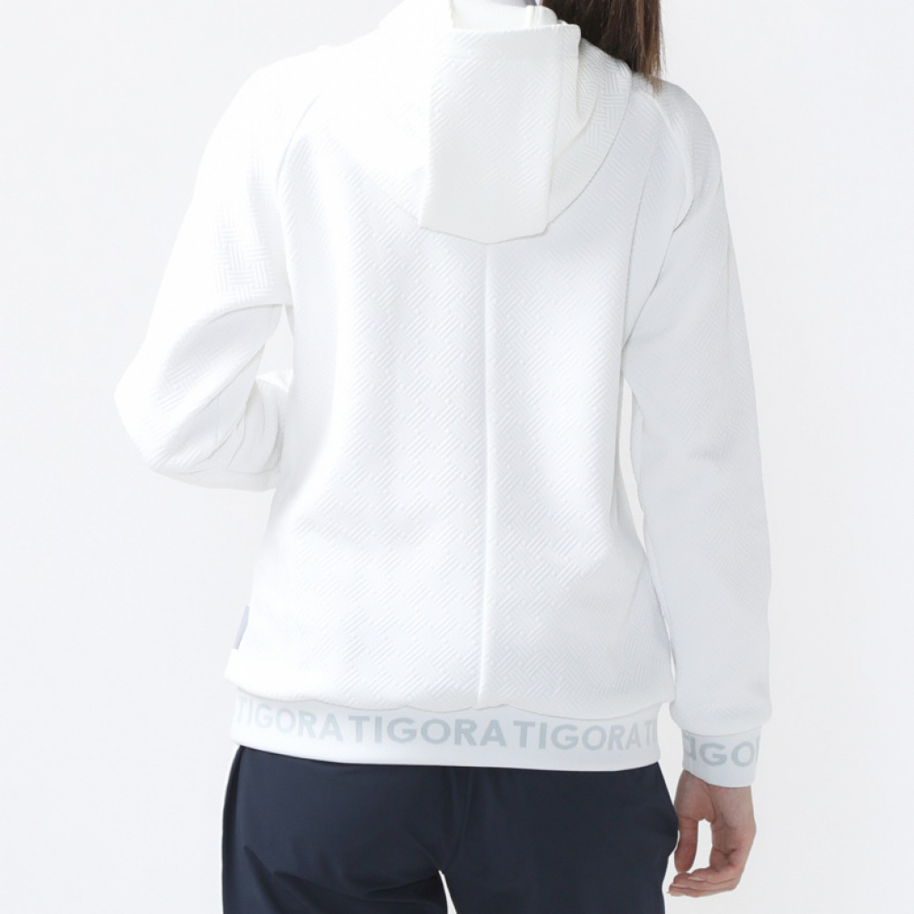 TIGORA Women's Golf Wear Modified Double-Knit Zip Hoodie TR-1T2234F