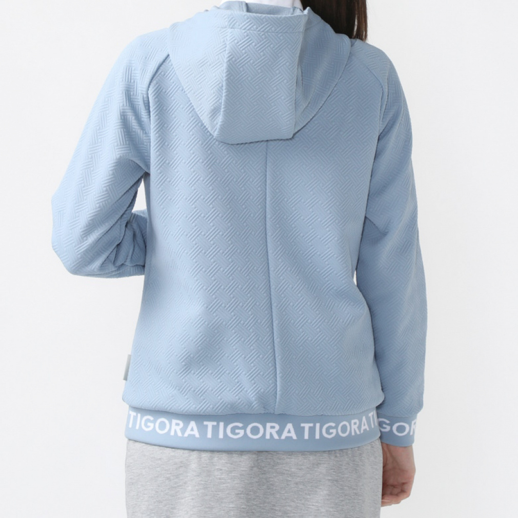 TIGORA Women's Golf Wear Modified Double-Knit Zip Hoodie TR-1T2234F