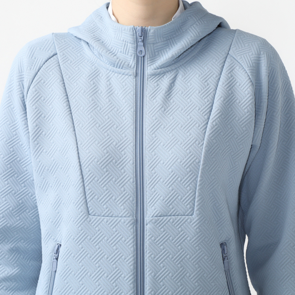 TIGORA Women's Golf Wear Modified Double-Knit Zip Hoodie TR-1T2234F