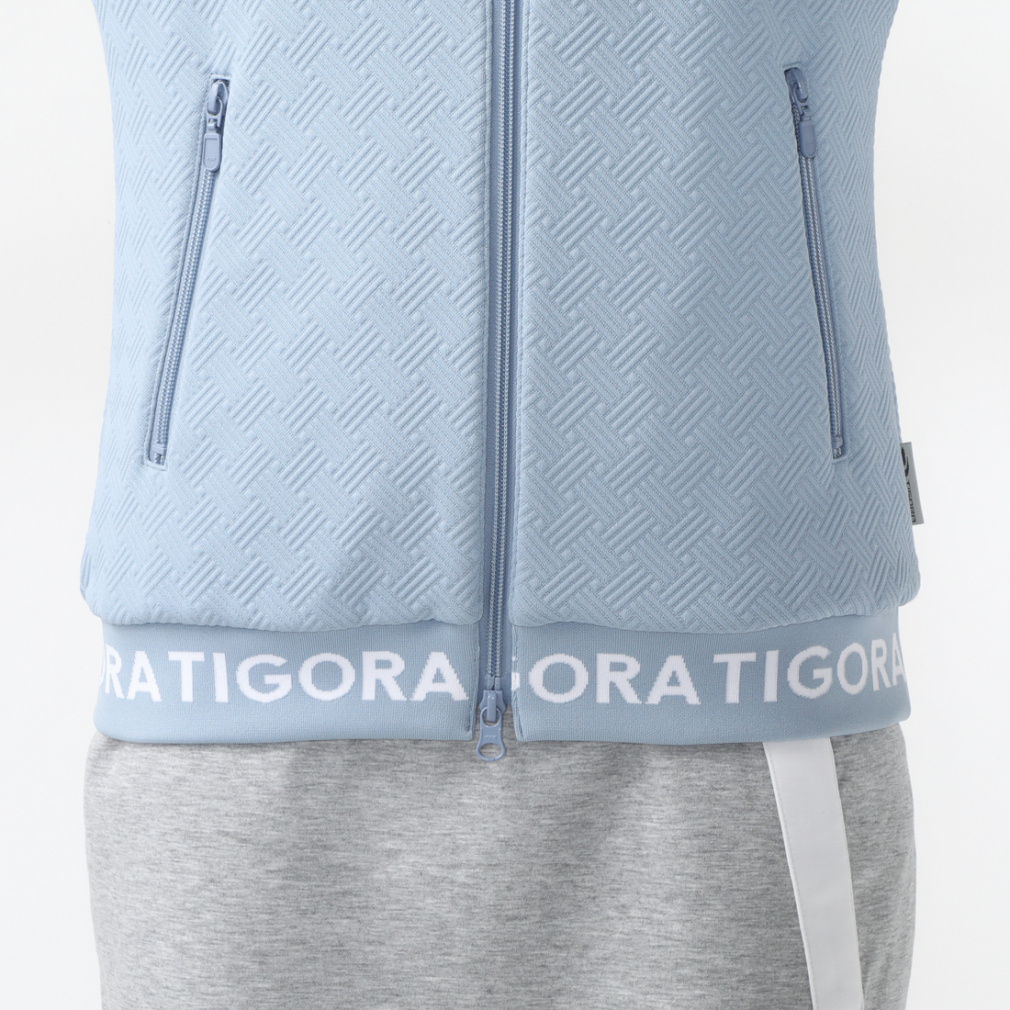 TIGORA Women's Golf Wear Modified Double-Knit Zip Hoodie TR-1T2234F
