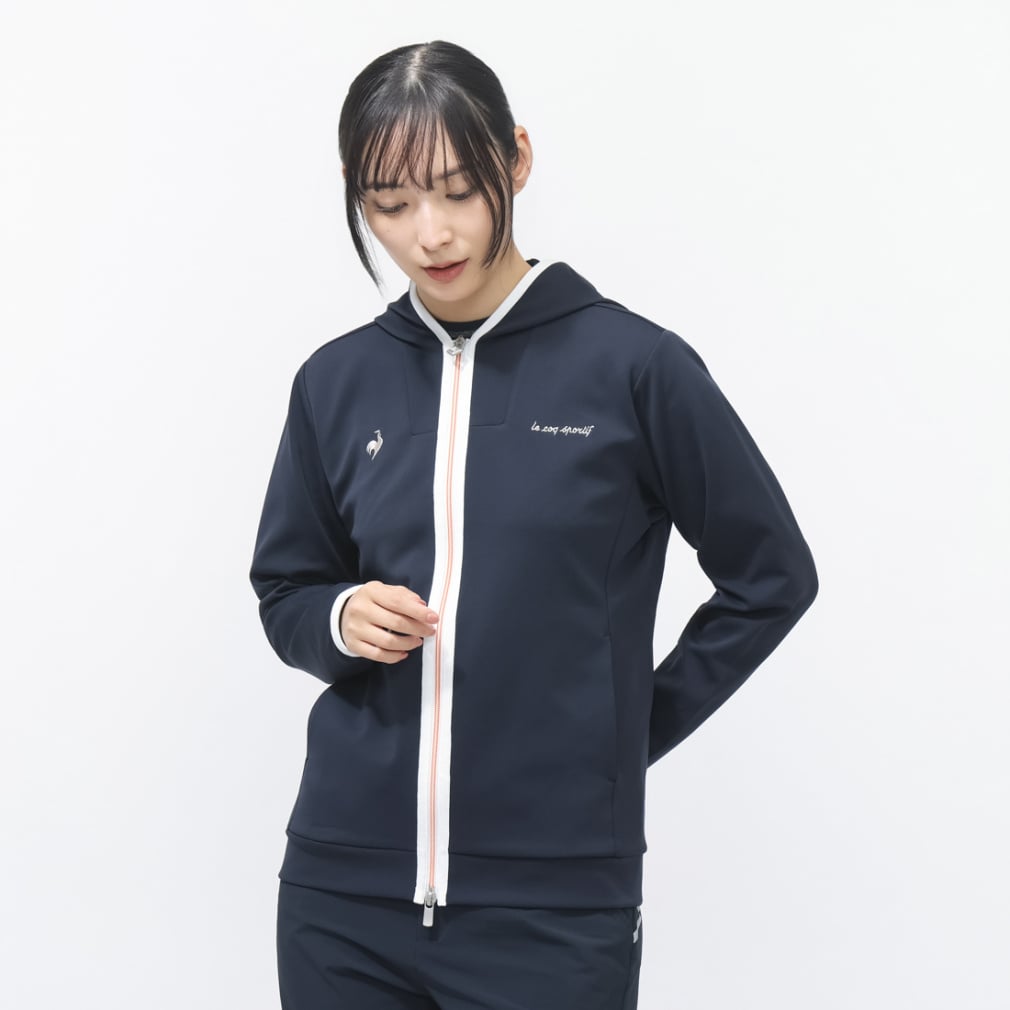 le coq sportif golf Ladies' Golf Wear Full-Zip Hoodie Sweatshirt LG6SSW50L