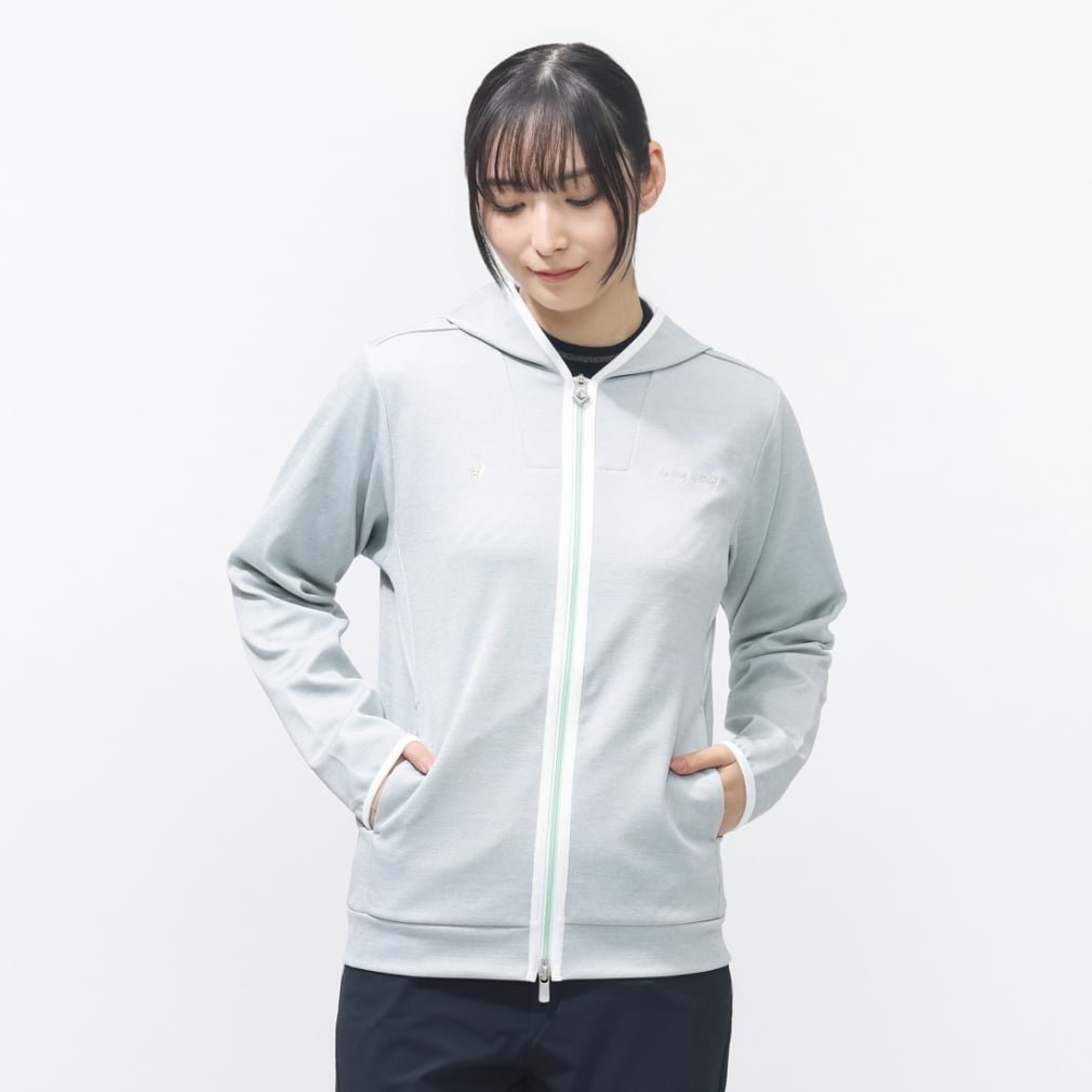le coq sportif golf Ladies' Golf Wear Full-Zip Hoodie Sweatshirt LG6SSW50L