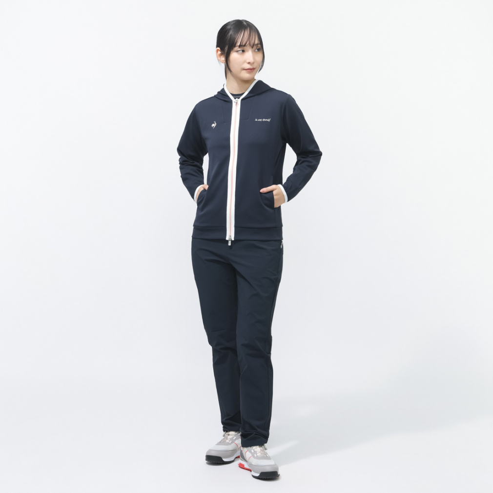 le coq sportif golf Ladies' Golf Wear Full-Zip Hoodie Sweatshirt LG6SSW50L