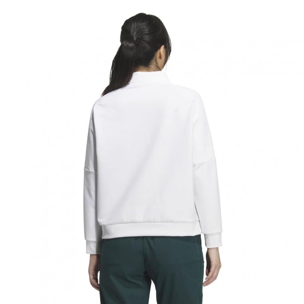 adidas Ladies' Golf Wear Beyond the Course Fabric Mix Pullover Sweatshirt JWJ87