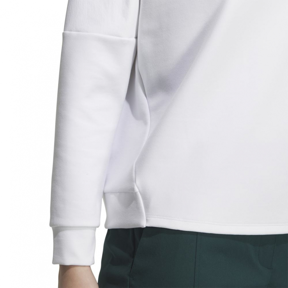 adidas Ladies' Golf Wear Beyond the Course Fabric Mix Pullover Sweatshirt JWJ87