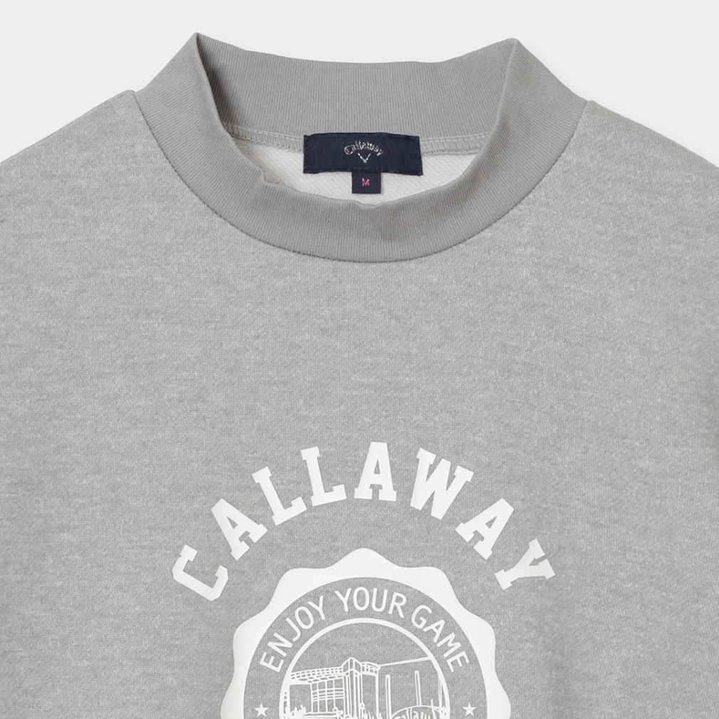 Callaway Ladies' Golf Wear French Terry Short-Sleeve High Neck Pullover C26117204