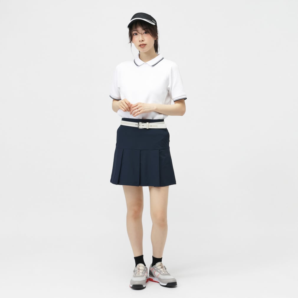 TIGORA Ladies' Golf Wear Double-Knit Fabric Short Sleeve Polo Collar Shirt TR-1H2615P