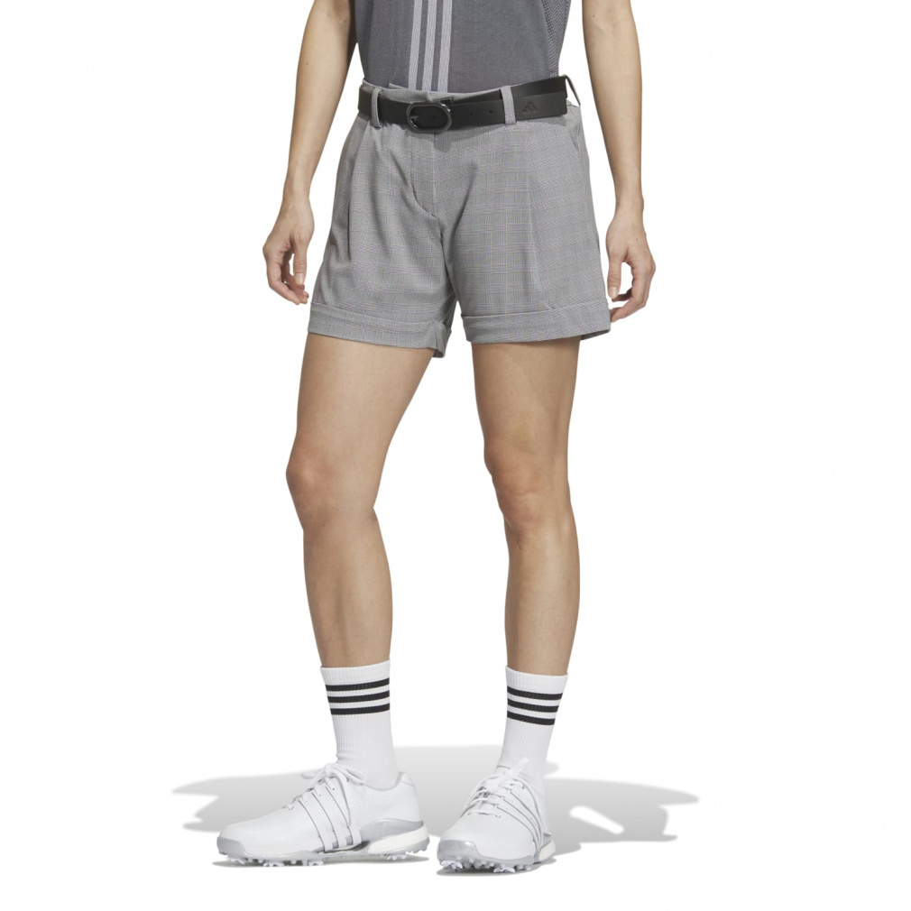 adidas Women's Golf Wear ULT365 Mini Check Stretch Shorts IKJ58