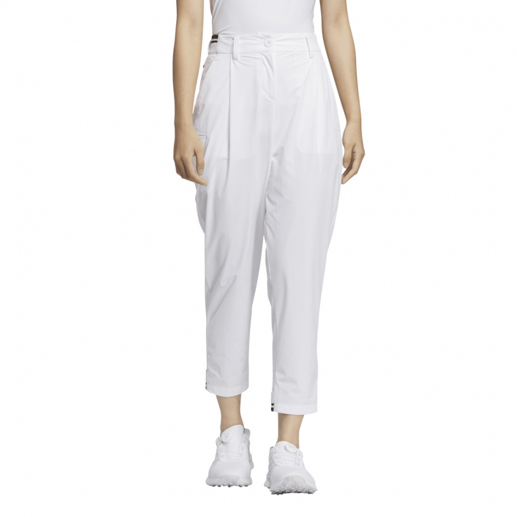 adidas Ladies' Golf Wear Beyond the Course Water-Repellent Side Pocket Loose Fit Ankle Pants KTN30