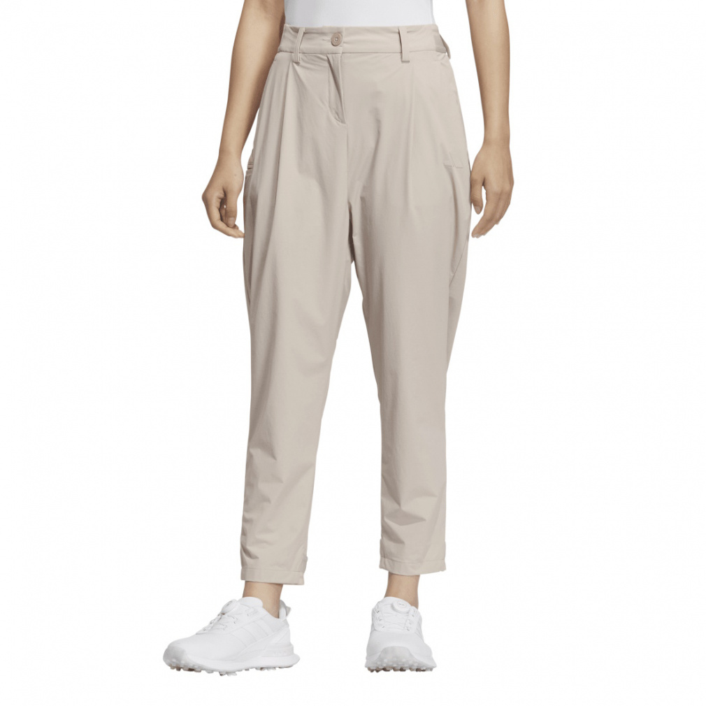 adidas Ladies' Golf Wear Beyond the Course Water-Repellent Side Pocket Loose Fit Ankle Pants KTN30