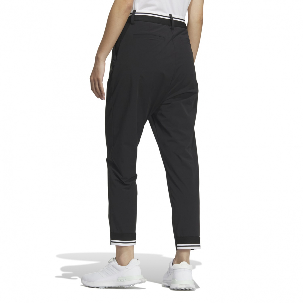 adidas Ladies' Golf Wear Beyond the Course Water-Repellent Side Pocket Loose Fit Ankle Pants KTN30