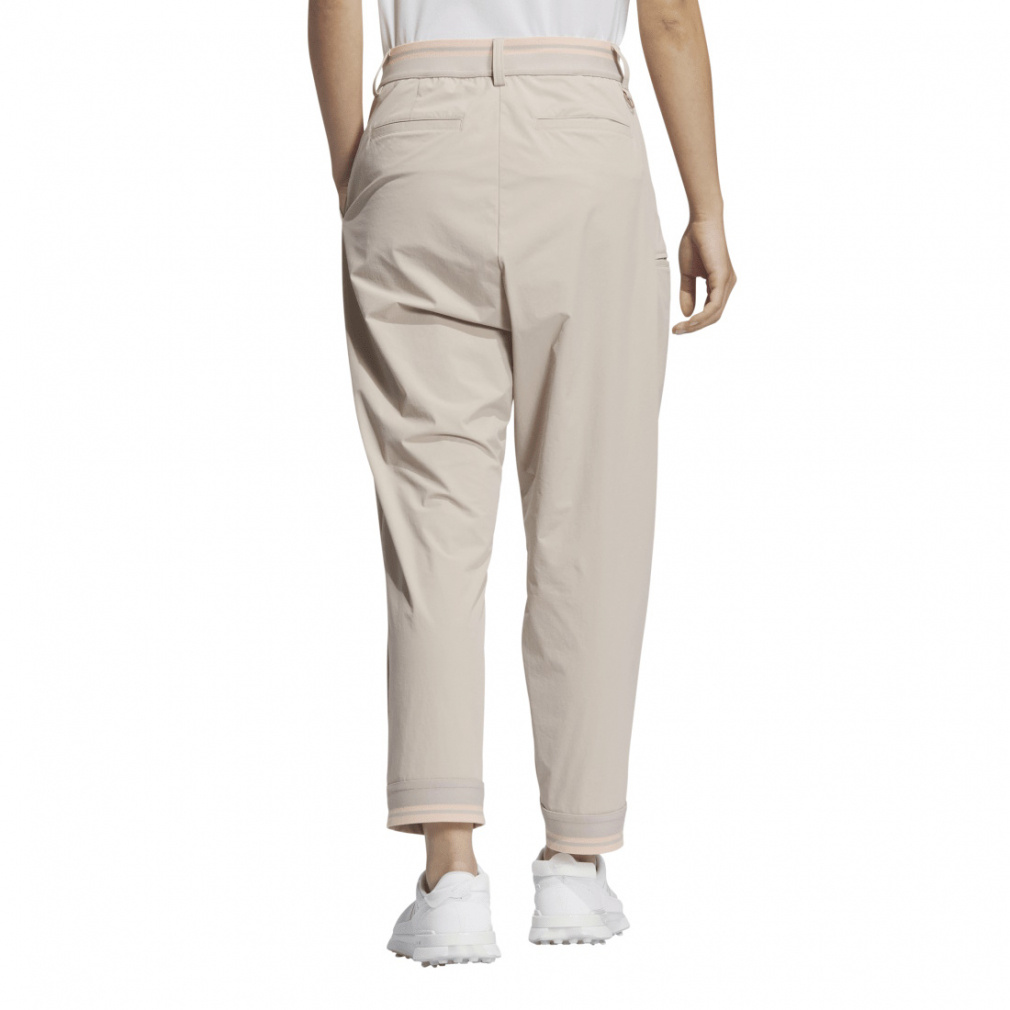 adidas Ladies' Golf Wear Beyond the Course Water-Repellent Side Pocket Loose Fit Ankle Pants KTN30