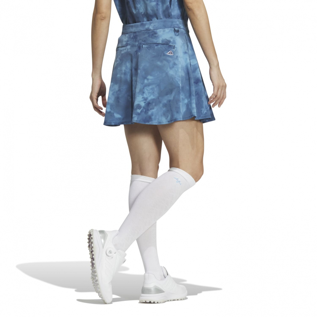 adidas Ladies Golf Wear PLAYGREEN Tie-Dye Circular Skirt IKK48