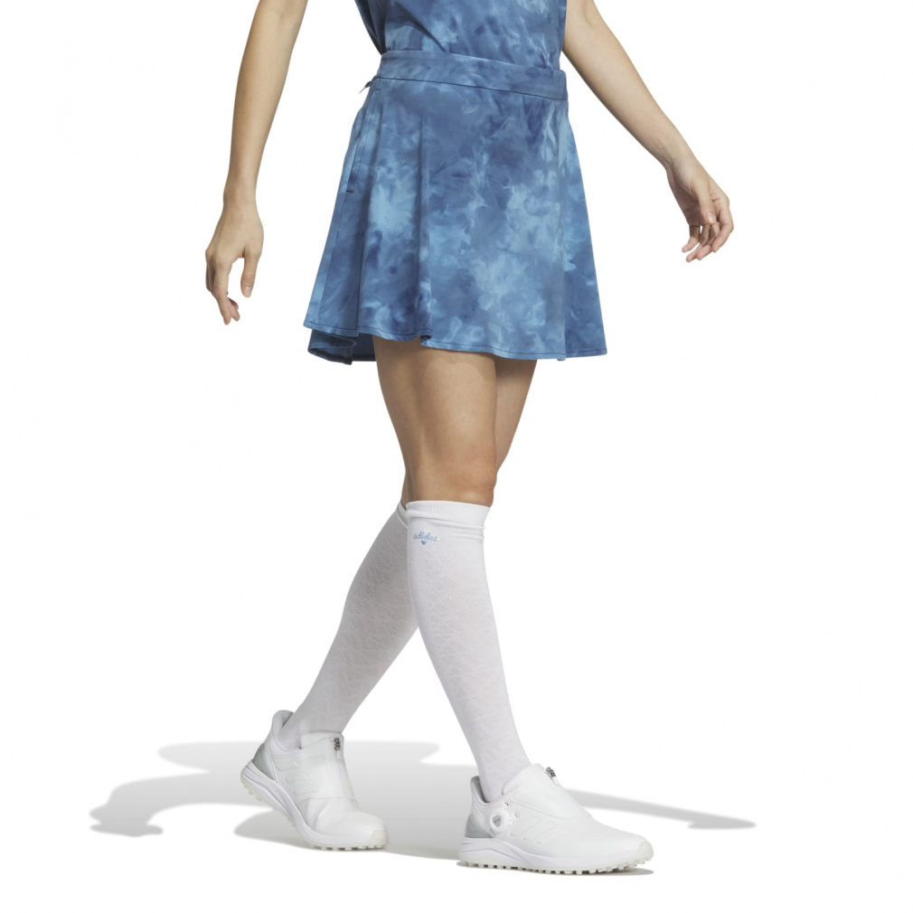 adidas Ladies Golf Wear PLAYGREEN Tie-Dye Circular Skirt IKK48