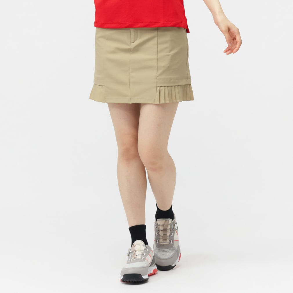 le coq sportif golf Ladies' Golf Apparel Hem Pleated Skirt LG5FSK00L