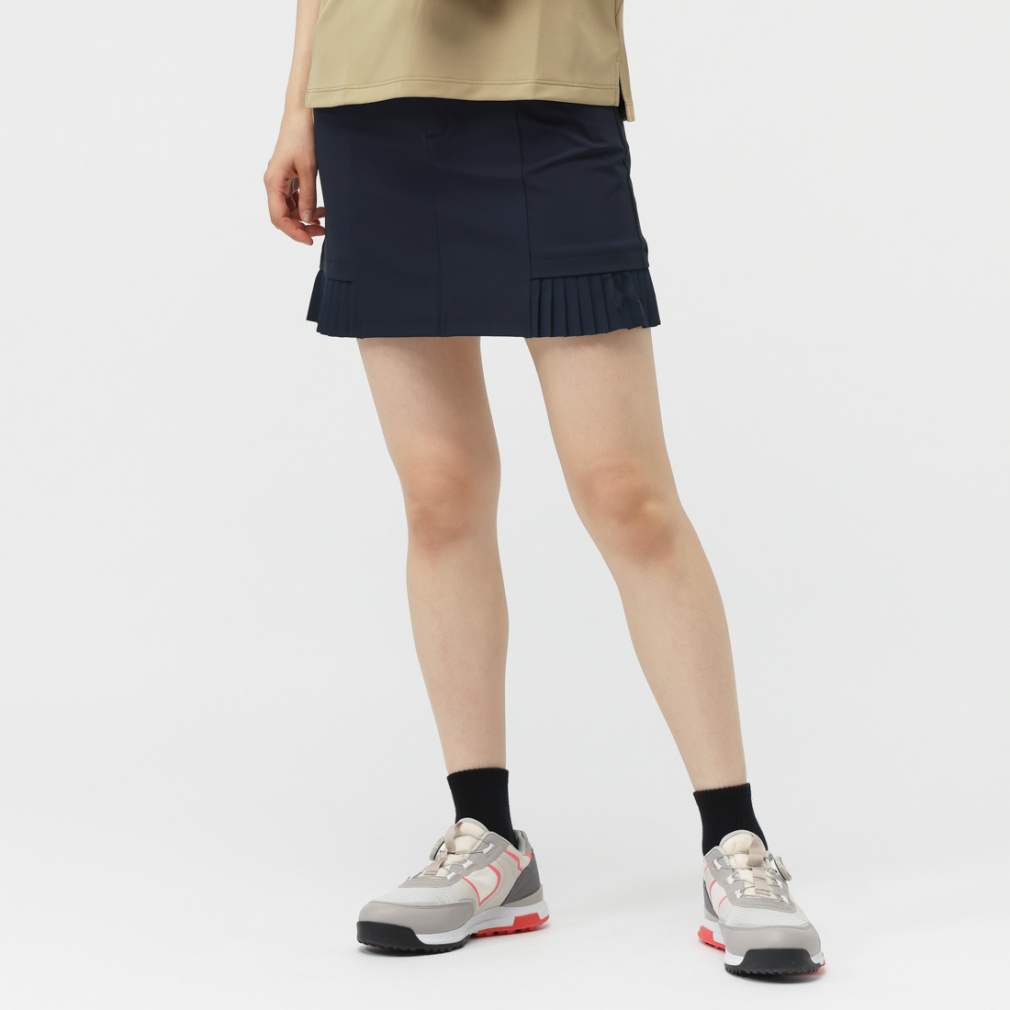 le coq sportif golf Ladies' Golf Apparel Hem Pleated Skirt LG5FSK00L