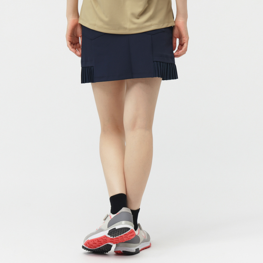 le coq sportif golf Ladies' Golf Apparel Hem Pleated Skirt LG5FSK00L