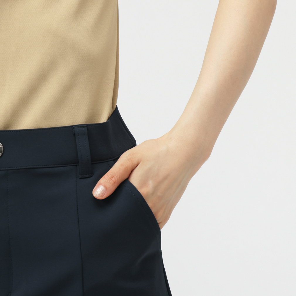 le coq sportif golf Ladies' Golf Apparel Hem Pleated Skirt LG5FSK00L