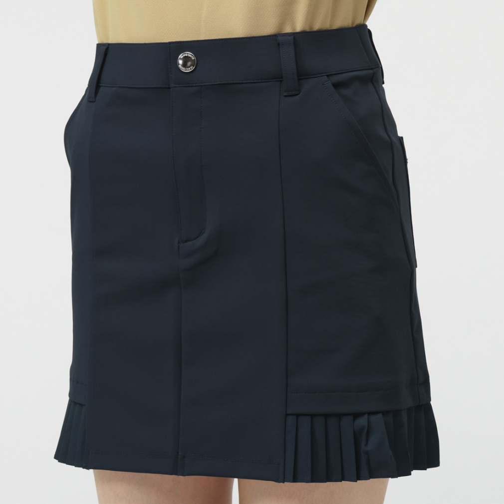 le coq sportif golf Ladies' Golf Apparel Hem Pleated Skirt LG5FSK00L