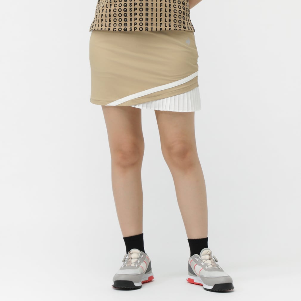 le coq sportif golf Ladies' Golf Apparel Hem Pleated Skirt LG5FSK05L