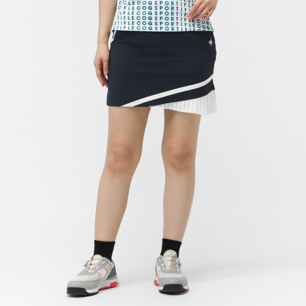 le coq sportif golf Ladies' Golf Apparel Hem Pleated Skirt LG5FSK05L