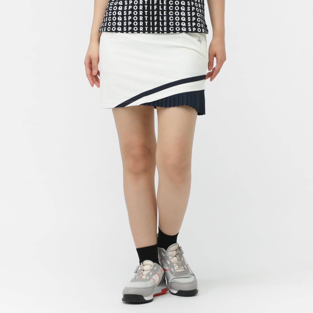 le coq sportif golf Ladies' Golf Apparel Hem Pleated Skirt LG5FSK05L