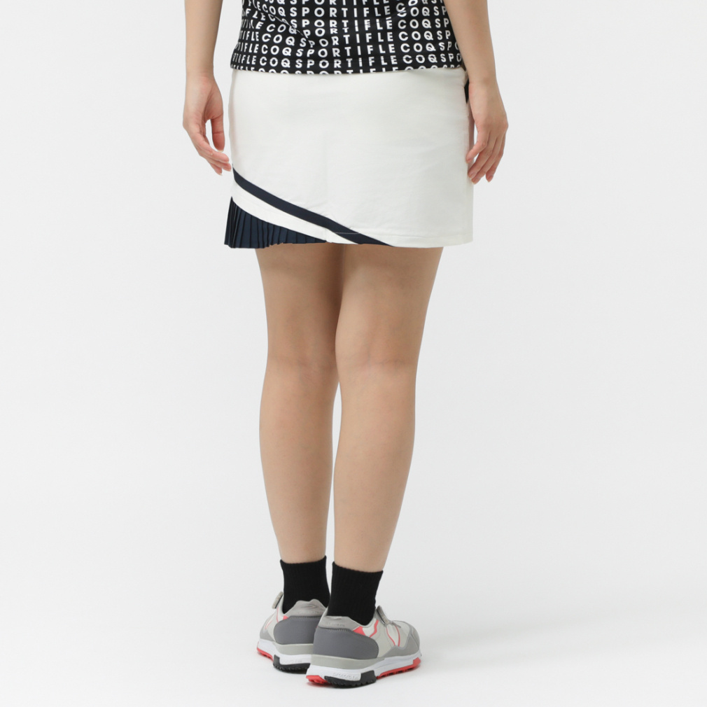 le coq sportif golf Ladies' Golf Apparel Hem Pleated Skirt LG5FSK05L