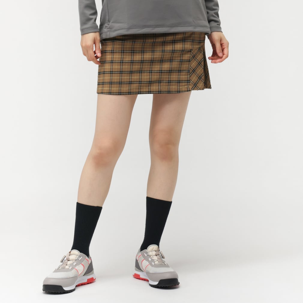 le coq sportif golf Ladies' Golf Apparel Check Pattern Skirt LG5FSK02L