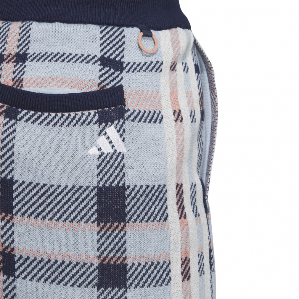 adidas Ladies Golf Wear Tartan Check Knit Skirt HY0862